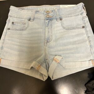 American Eagle Outfitters Women's Light Blue Denim Shorts